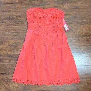 Strapless Summer Sundress Coral NWT Never Worn Size Small Dress